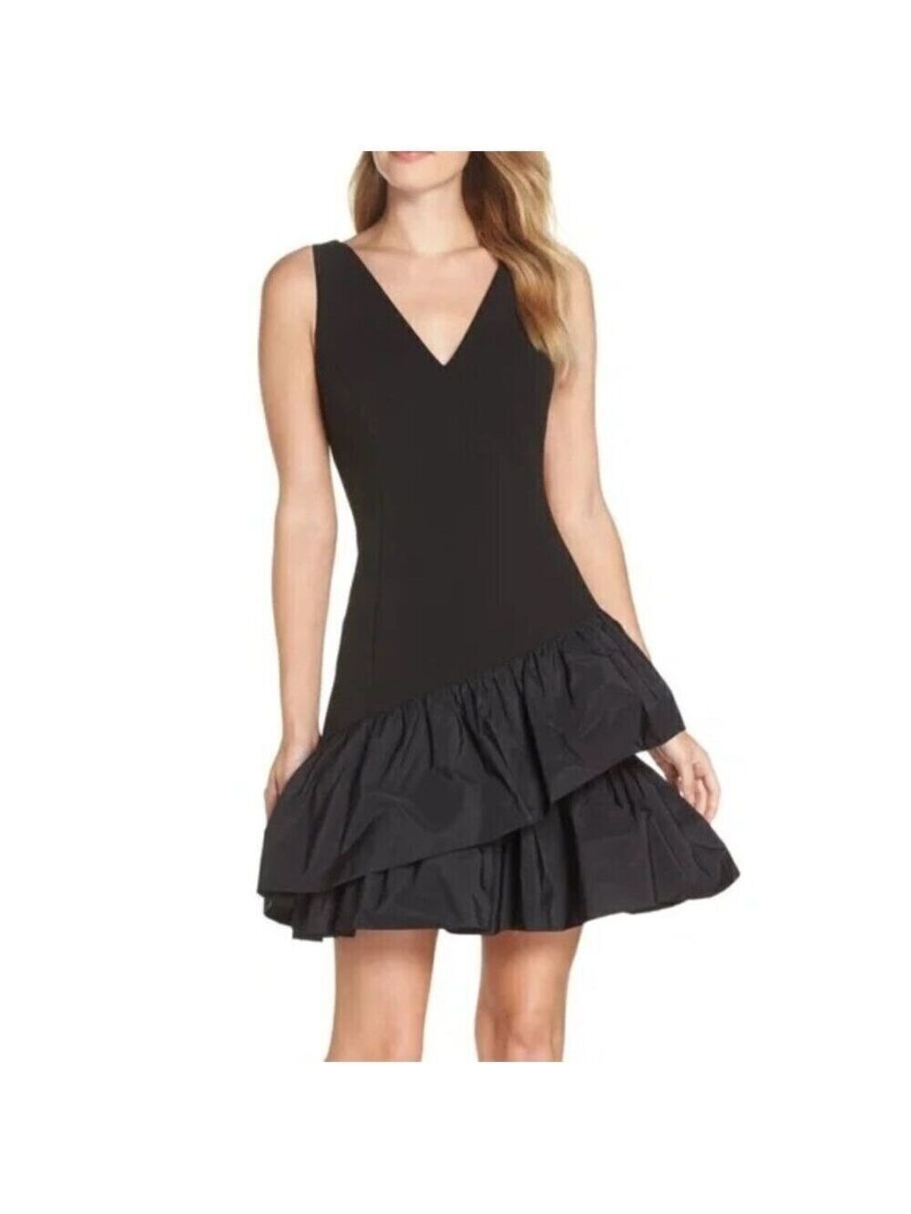 Vince Camuto Sheath Ruffle Scuba Crepe Dress 4